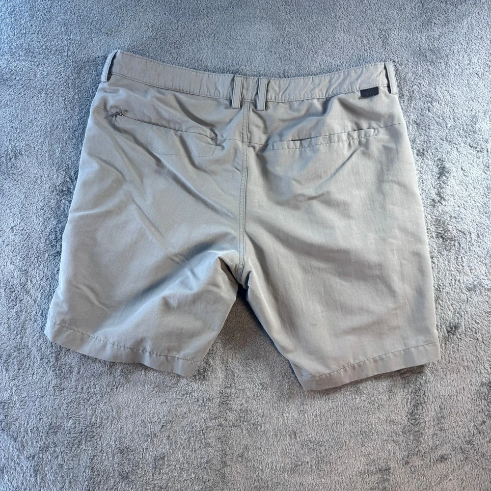 The North Face Mens Gray Flat Front Hiking Trail Shorts Size 36